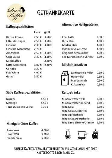 Getränkekarte